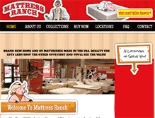 Tablet Screenshot of mattressranch.com